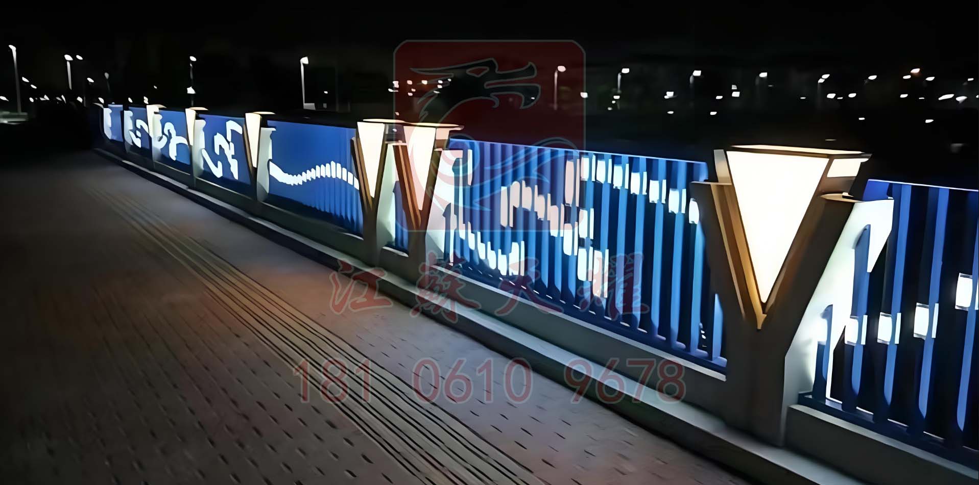 贈送安裝贈送運輸-景觀護(hù)欄-河道護(hù)欄-燈光護(hù)欄